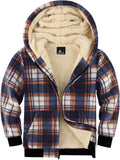 Boys Fleece Jacket with Hood Sherpa Lined Zip Up - Warm Coat
