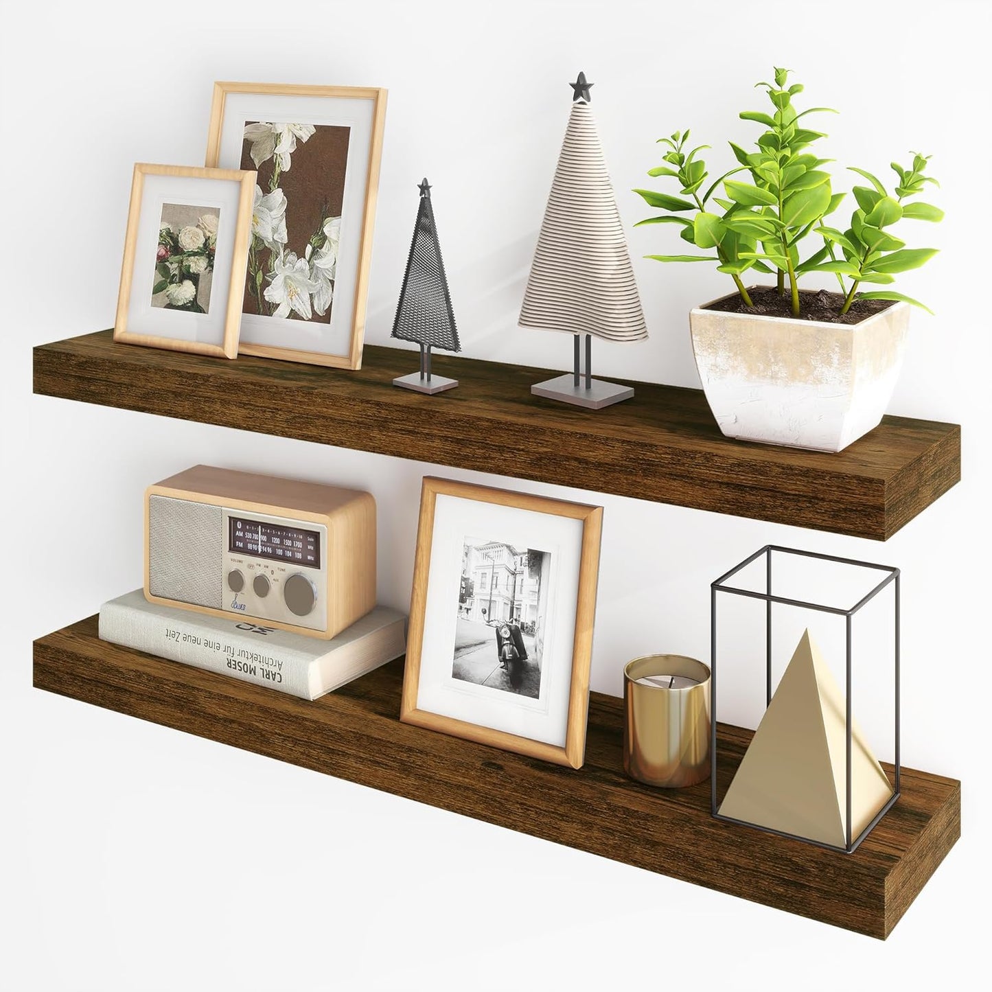 Floating Shelves for Wall by Fun Memories - Stylish Storage Solution