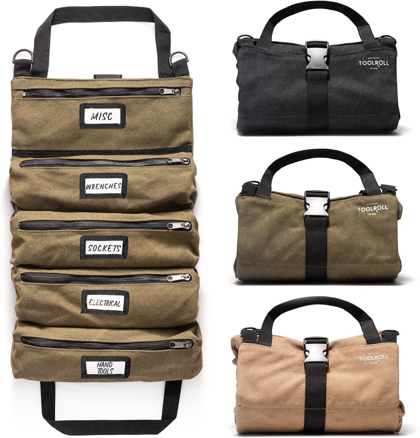 Official Legacy Tool Roll Bag - Durable 5-Pocket Organizer
