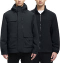 YGREYG Men's 3-in-1 Winter Jacket: Waterproof & Warm
