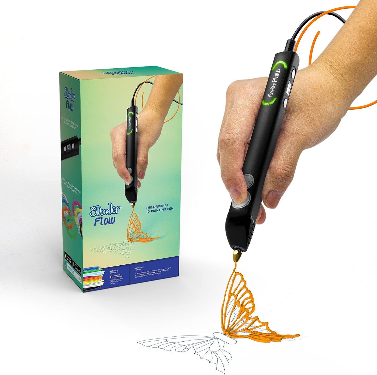 3Doodler Flow 3D Printing Pen for Creative Teens and Adults