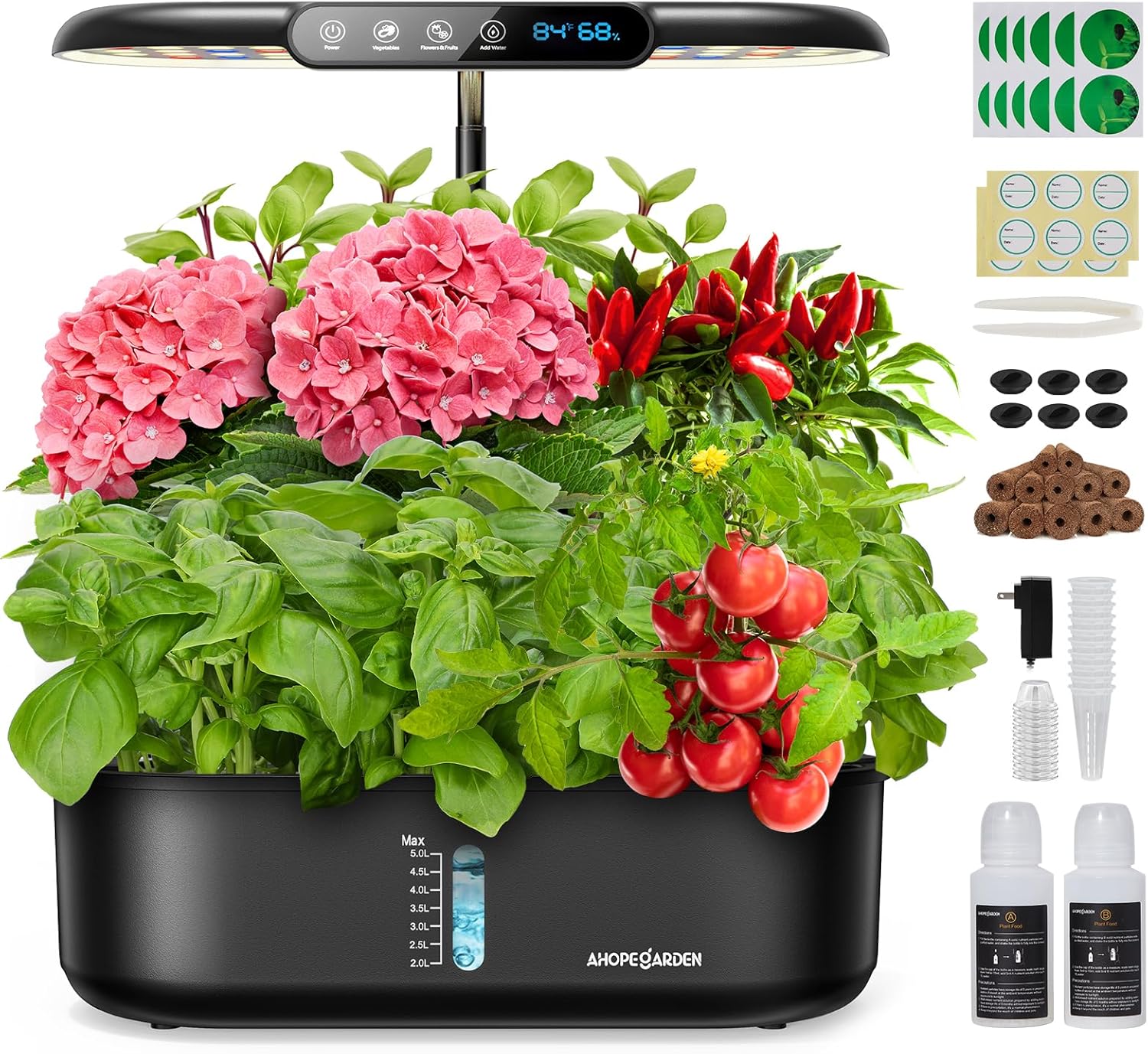Hydroponics Growing System Kit for Indoor Herb Garden - 12 Pods