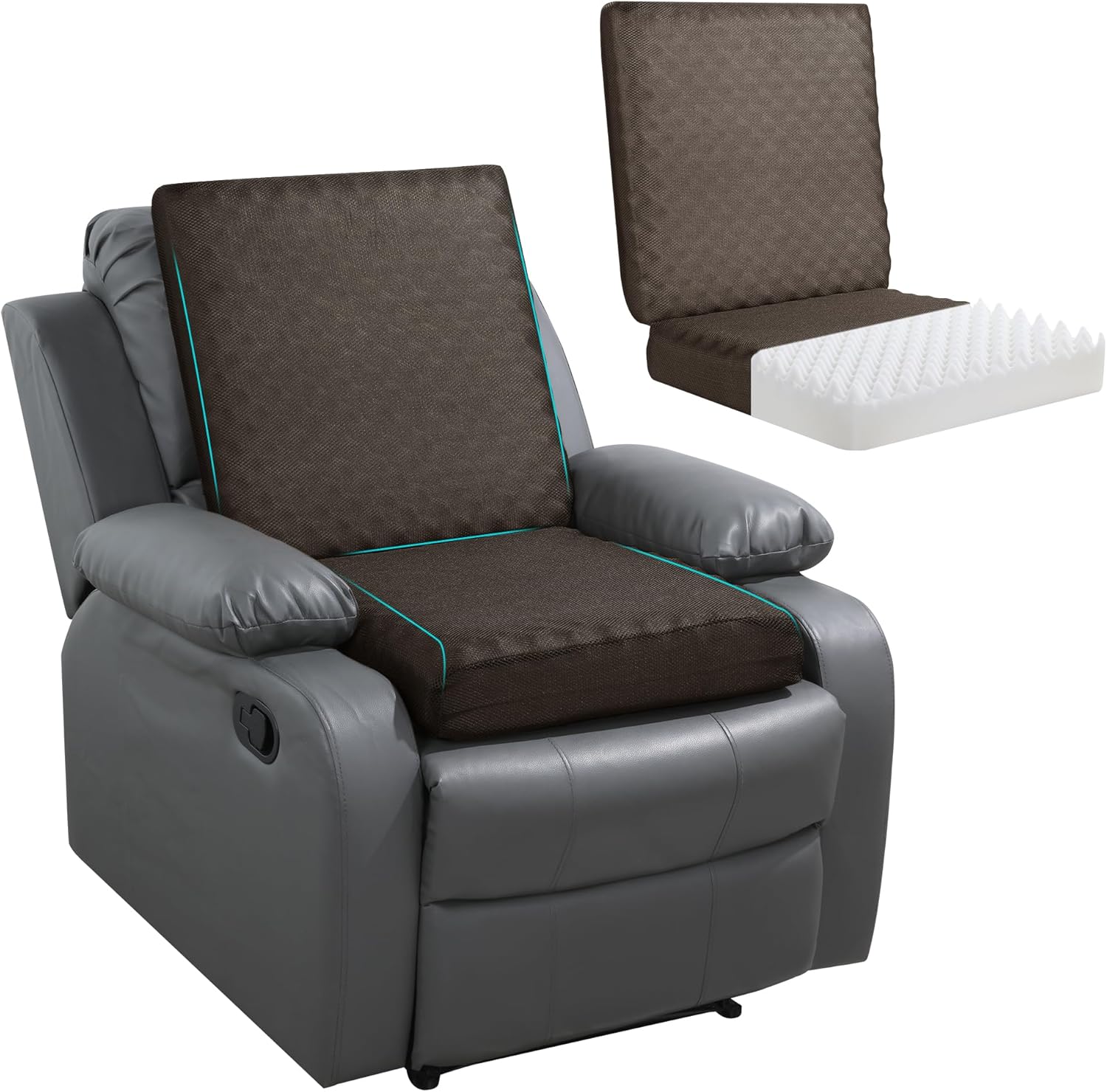 Egg Crate Foam Recliner Cushion for Comfort and Support