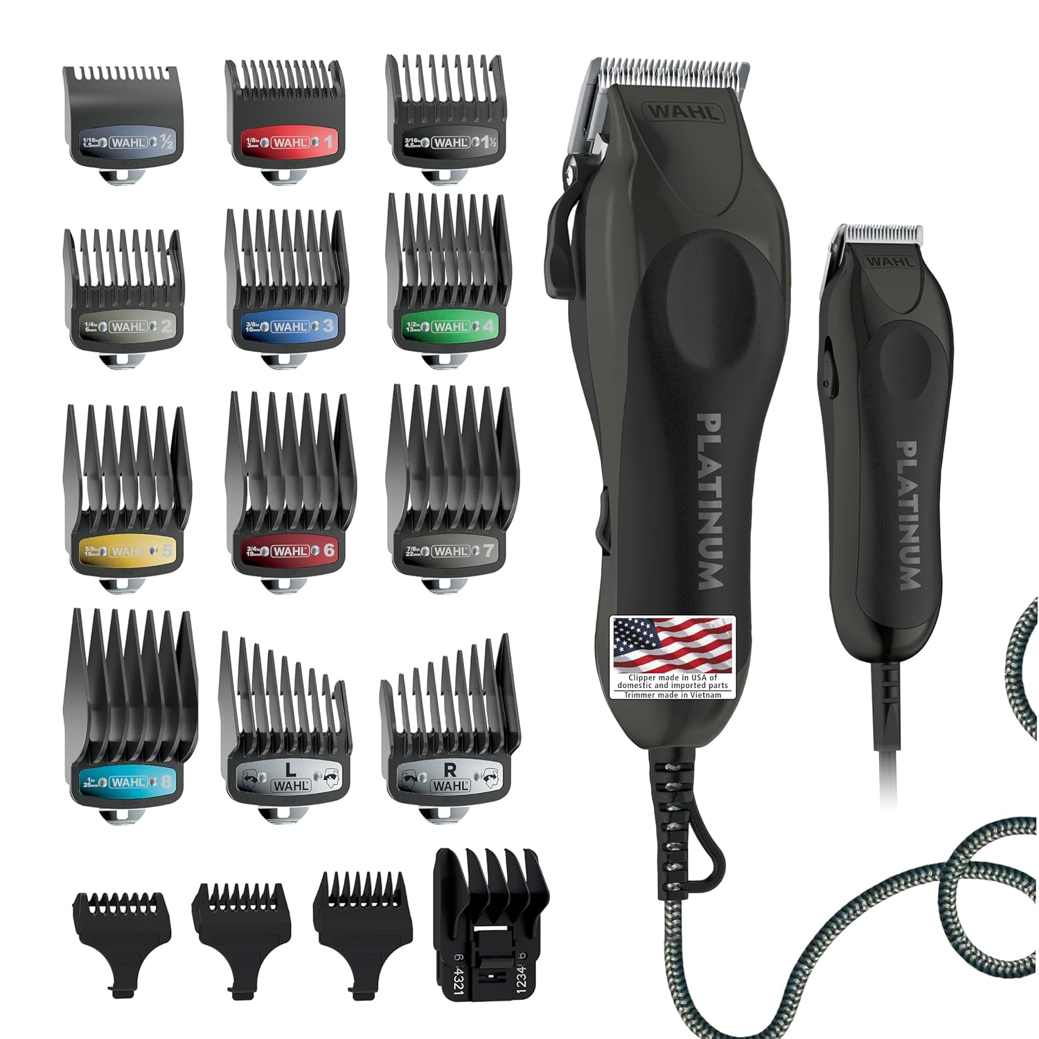 Wahl Pro Series Platinum Hair Clipper & Trimmer Kit for Home Use