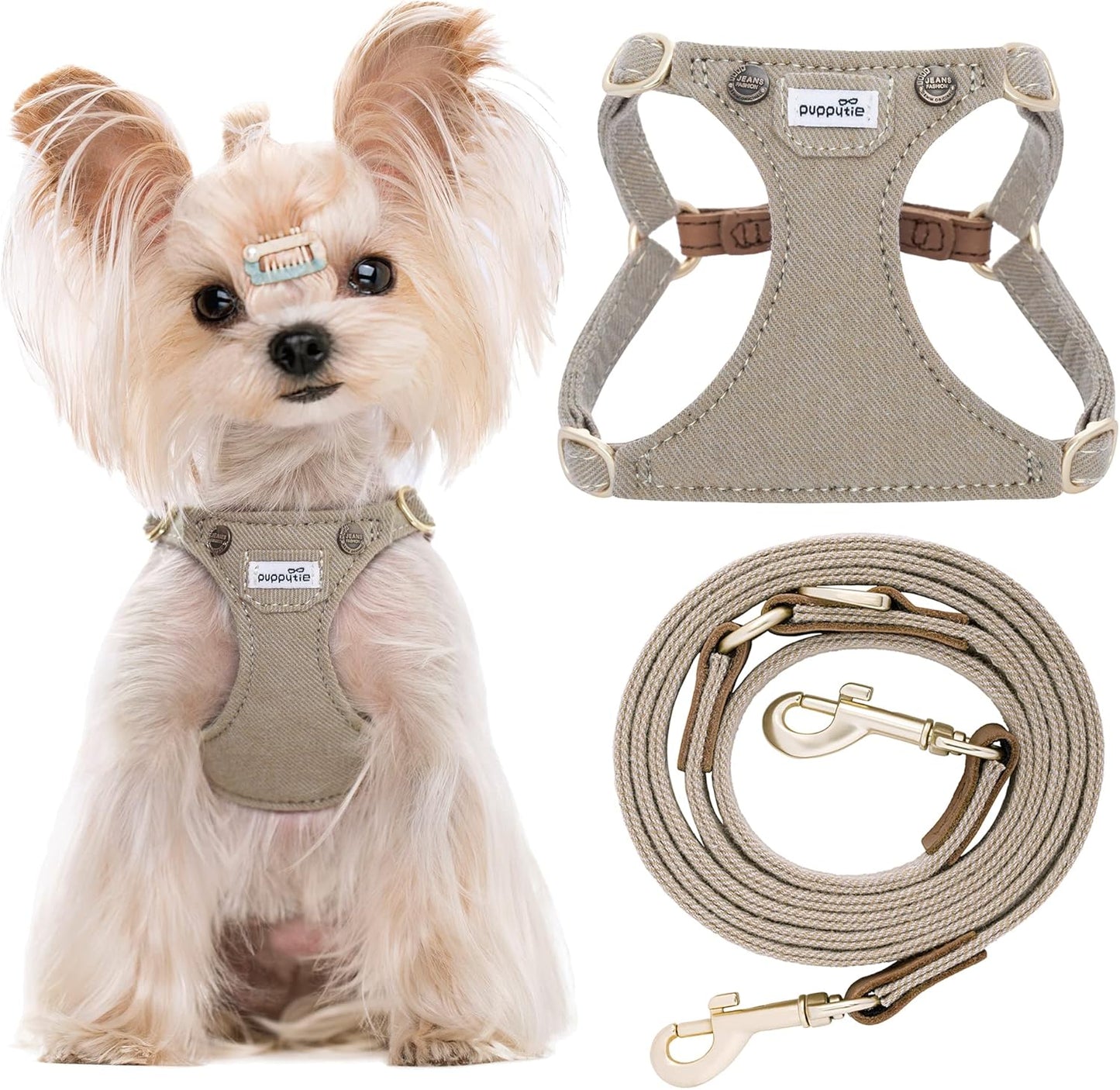 Puppytie No Pull XS Dog Harness with Multifunction Leash