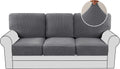 Multi-Pieces Couch Covers for 3 Cushion High Stretch Sofa - Great Fit