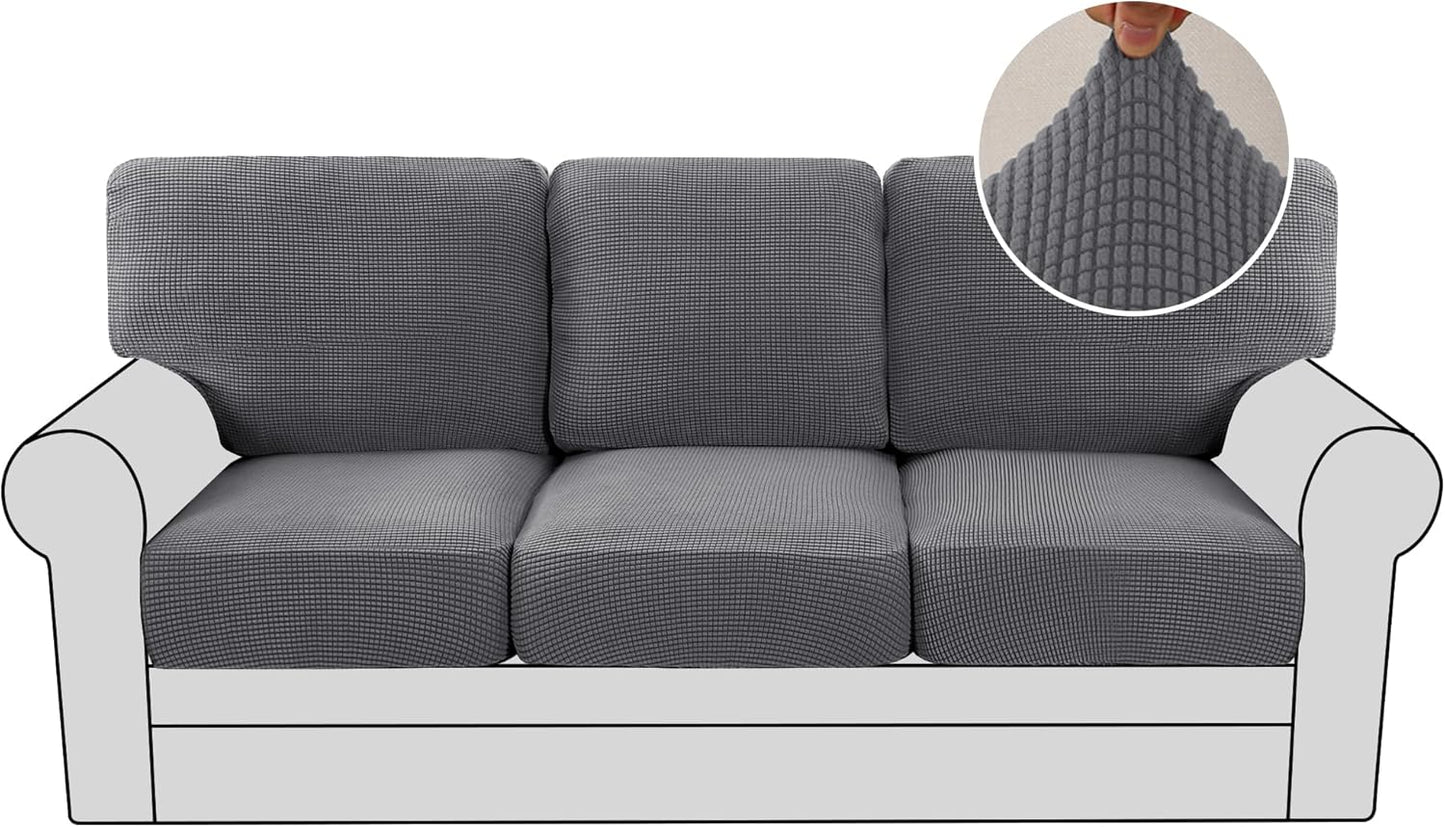 H.VERSAILTEX Multi-Pieces Couch Covers for 3 Cushion Sofas