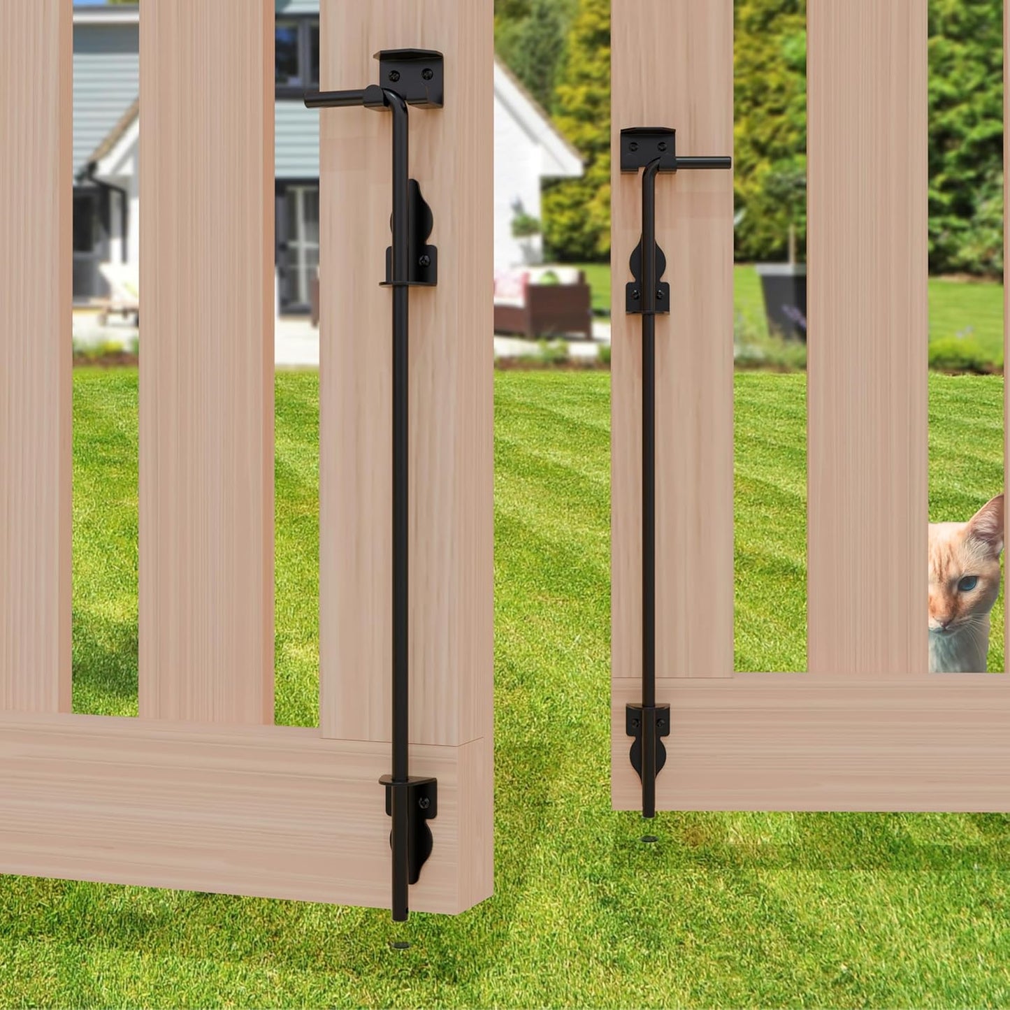 24 Inch Cane Bolt Gate Drop Rod for Heavy Duty Fences and Gates