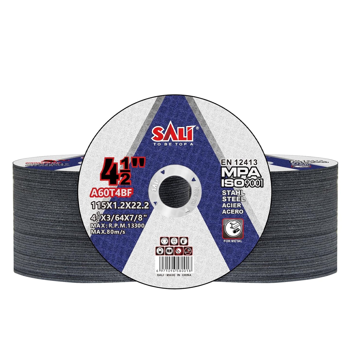 SALI 100 Pack Cut Off Wheel 4 1/2 Inch for Metal Cutting