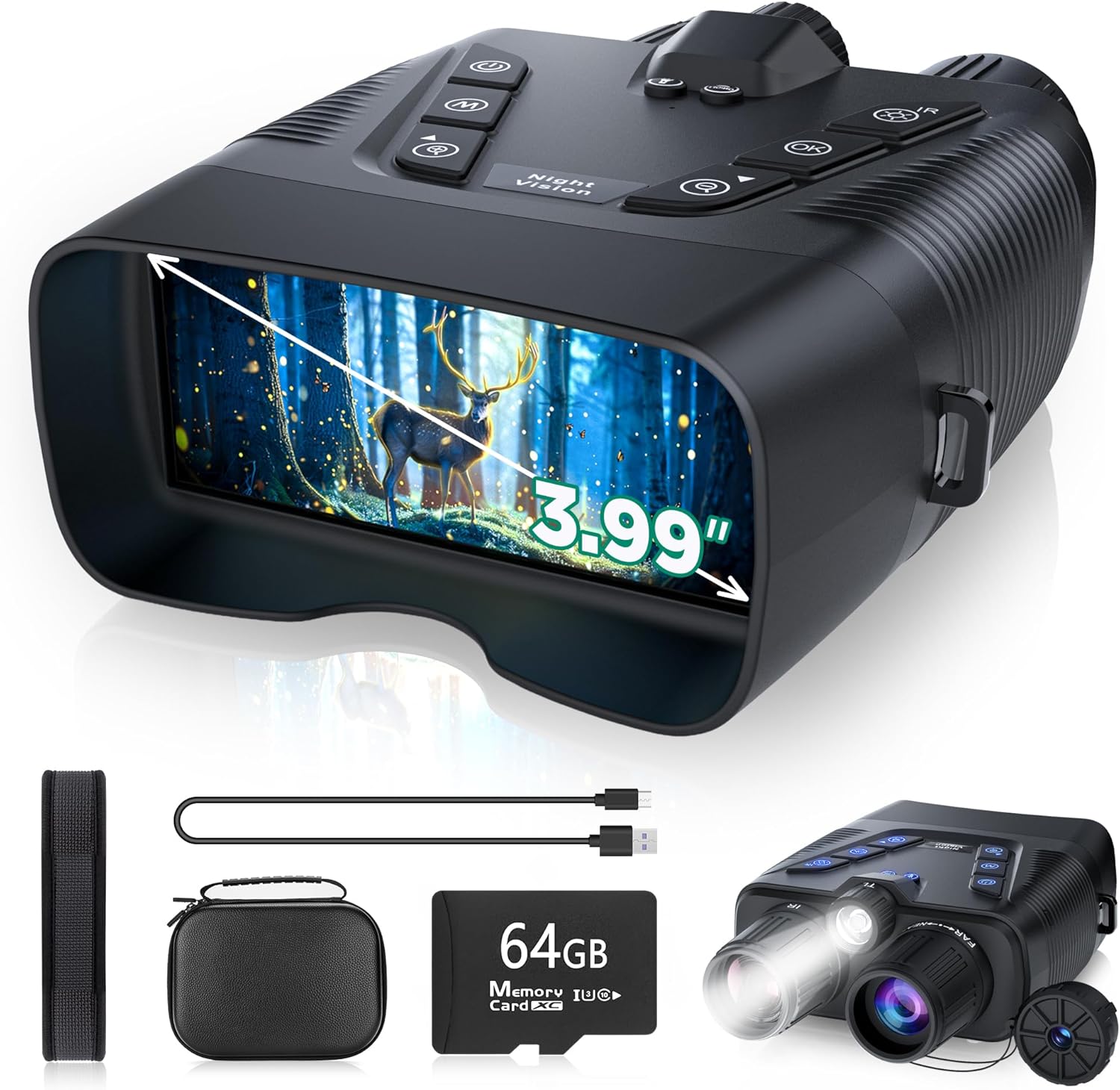 Night Vision Goggles with 4K Clarity for Hunting and Security
