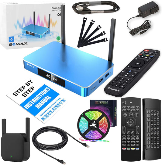 2025 S6 MAX USB Hub: Wireless, Storage, LED Strip