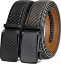 BULLIANT Men's Ratchet Belt 2 Pack - Precise Adjustable Leather Belts
