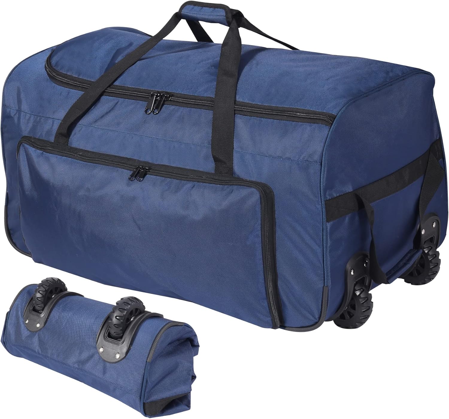 REDCAMP Foldable Duffle Bag with Wheels for Travel and Storage