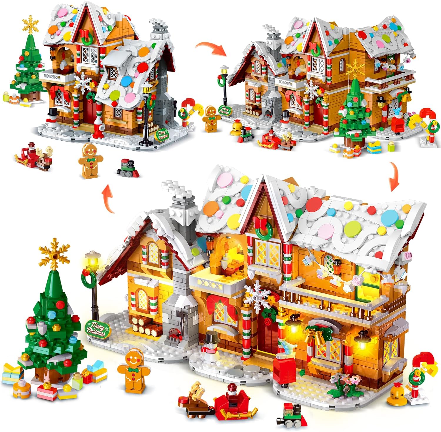 2025 Christmas Gingerbread House Building Set for All Ages