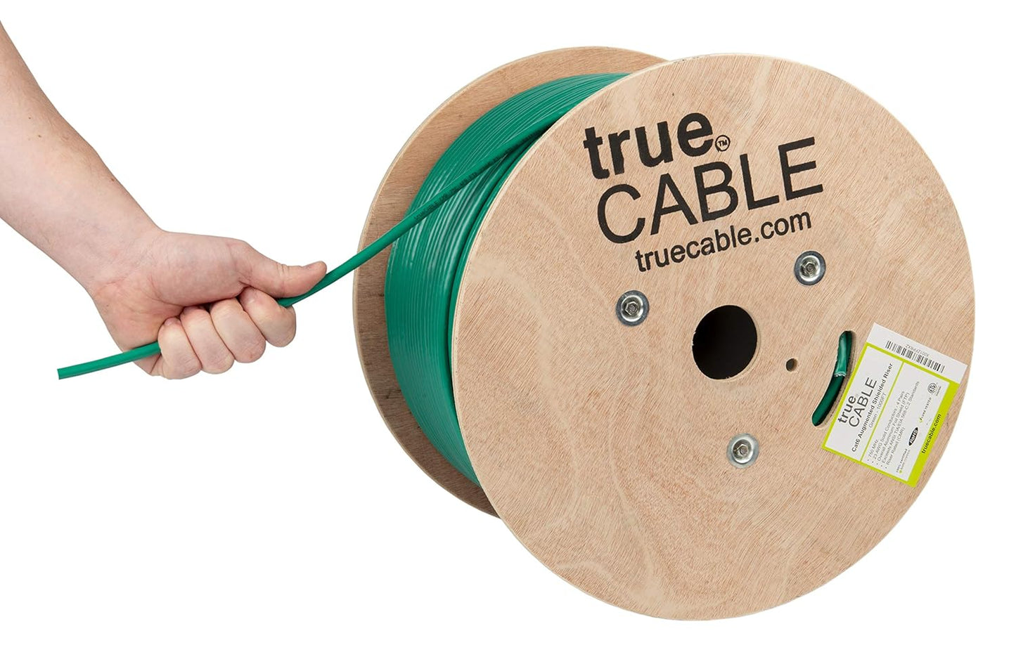 TRUE CABLE Cat6A Shielded Riser Ethernet Cable for Fast Networking