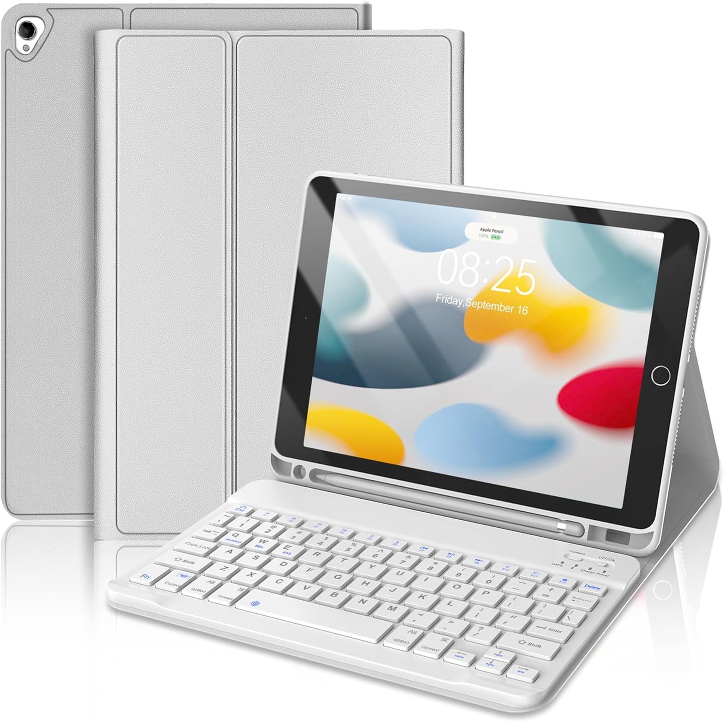 Keyboard Case for iPad 9th Generation 2021 with Detachable Keyboard
