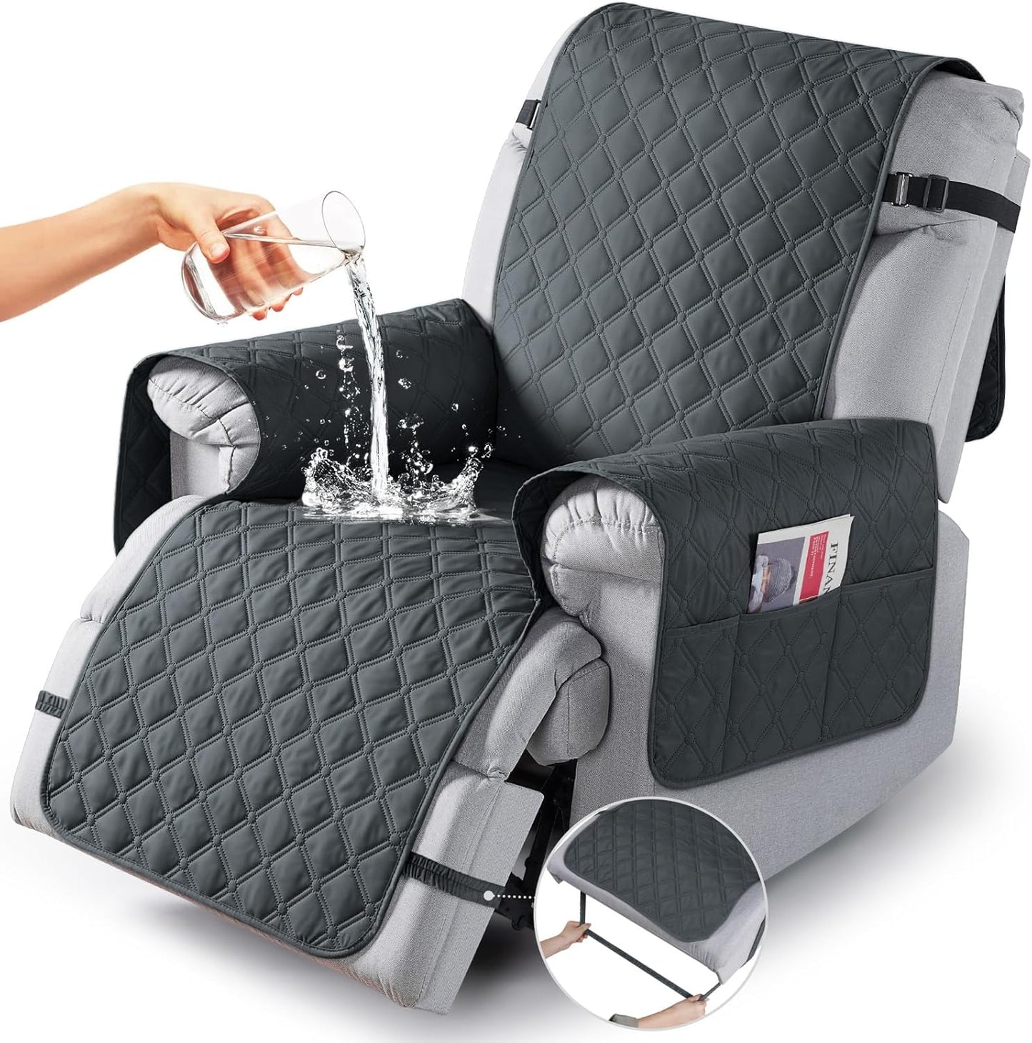 Waterproof Recliner Cover with Leg Straps - Ultimate Protection!