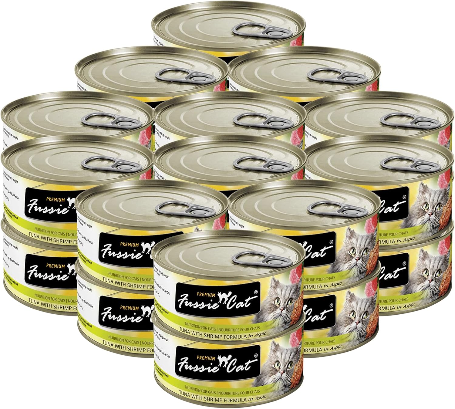 Fussie Cat Premium Tuna with Shrimp in Aspic Wet Cat Food