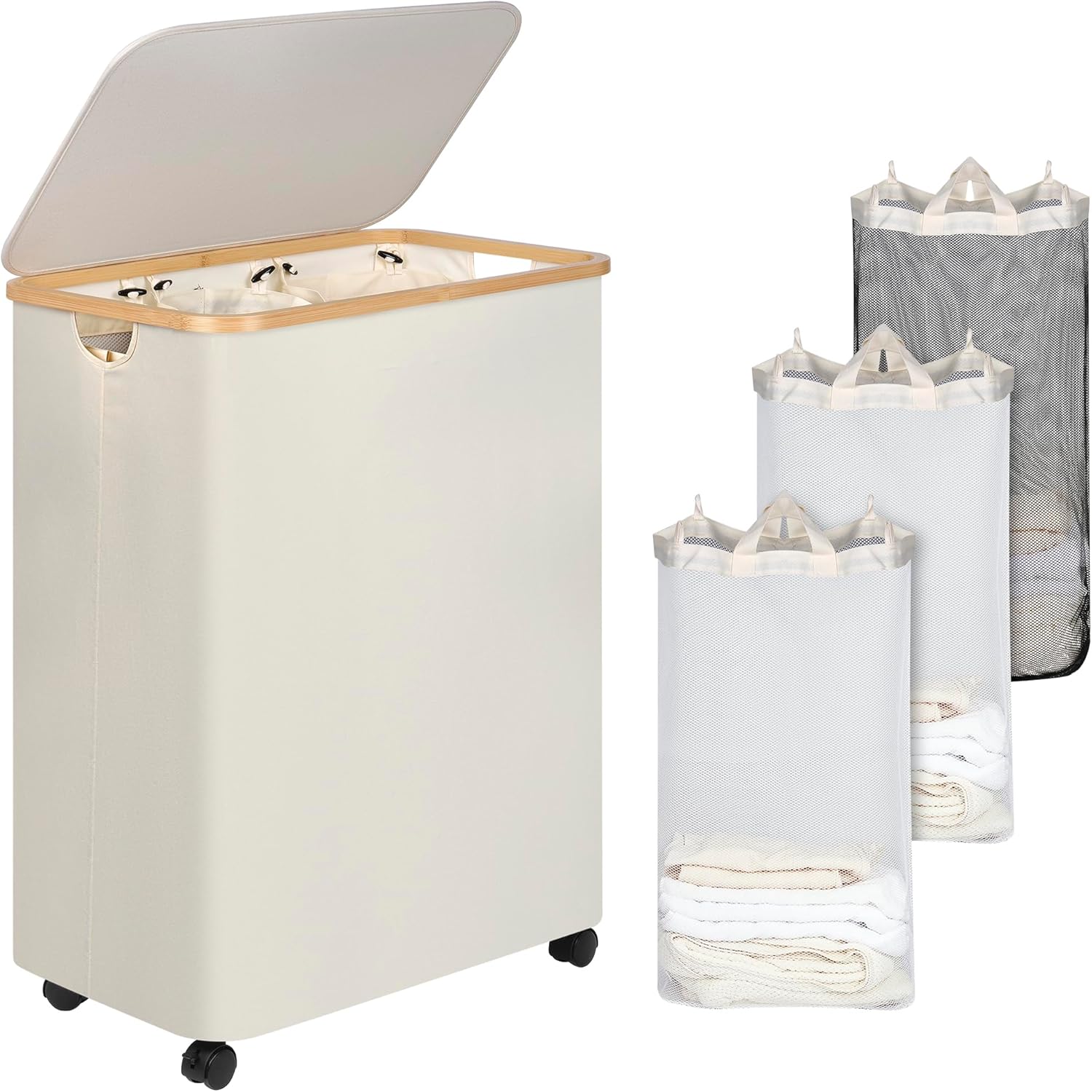 Lagre Laundry Basket with Wheels for Easy Laundry Organization