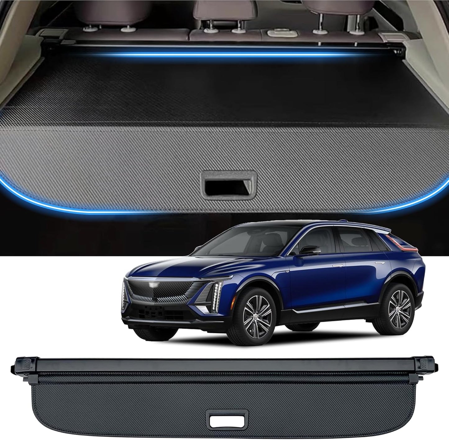 Retractable Cargo Cover for 2023 2024 2025 Cadillac Lyriq