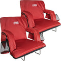 BRAWNTIDE Stadium Seat with Back Support - Thick Cushion for Bleachers