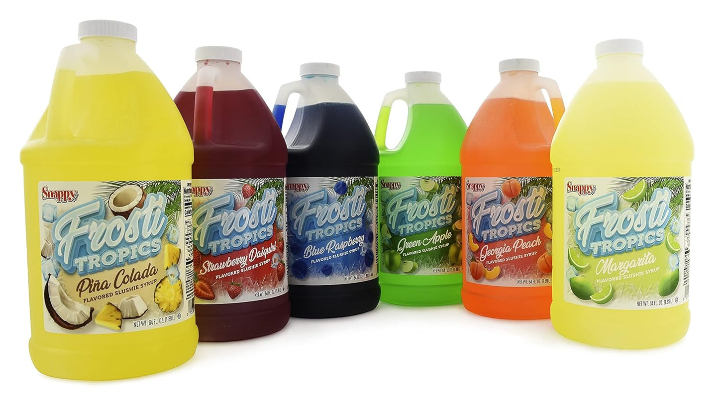 6-Pack Snappy Slushie Syrups - Frozen Drink Machine Bliss