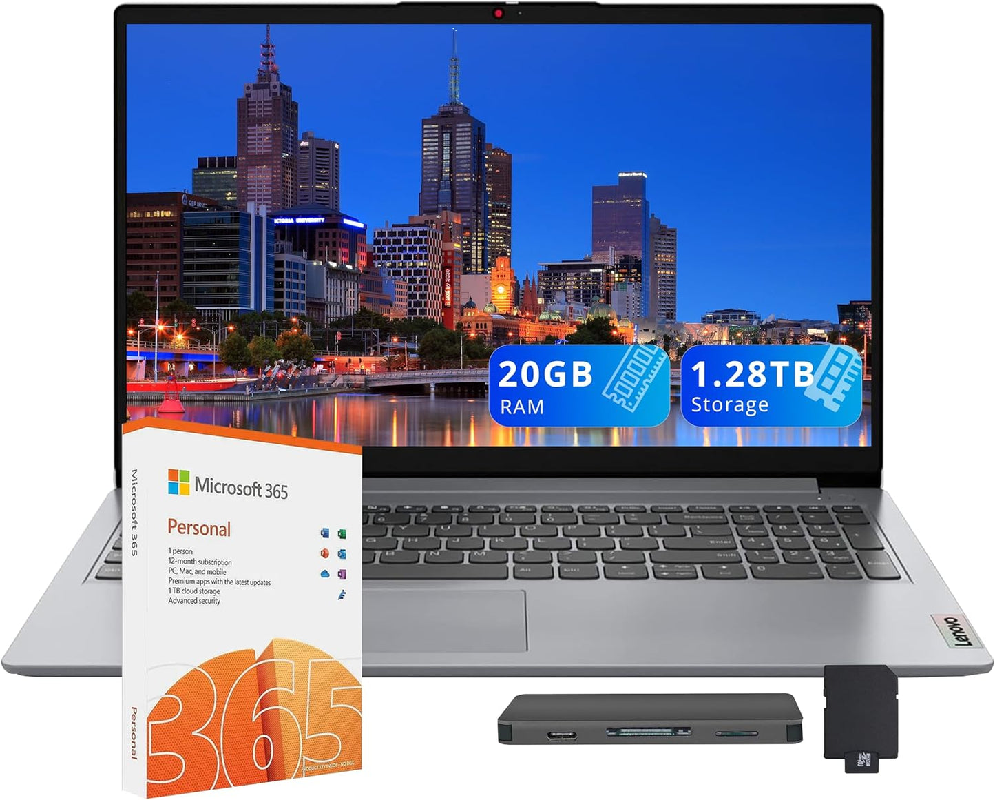 Lenovo IdeaPad 1 15.6 HD Laptop for Students and Business
