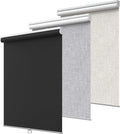 100% Blackout Roller Shade 54in x 75in Cordless Black - Thermal