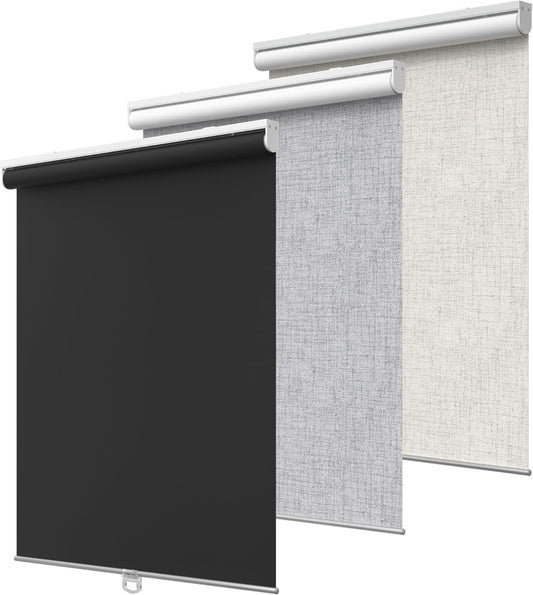 GENIMO 100% Blackout Roller Window Shades for Home & Office