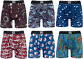 Boxer Briefs for Men Pack of 6 - Breathable Moisture Wicking Scholars