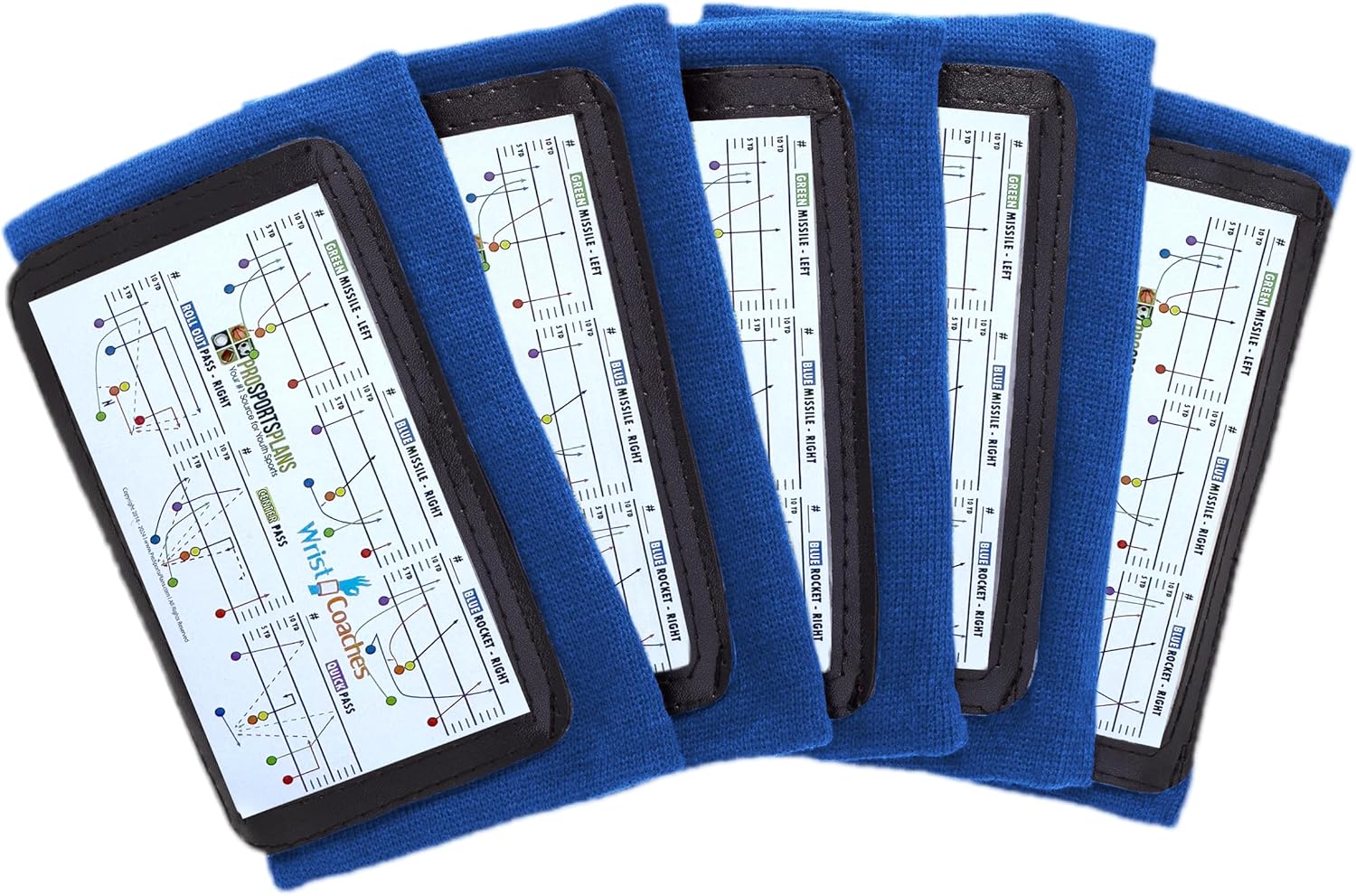 Football Play Wristbands for Youth Quarterbacks and Coaches