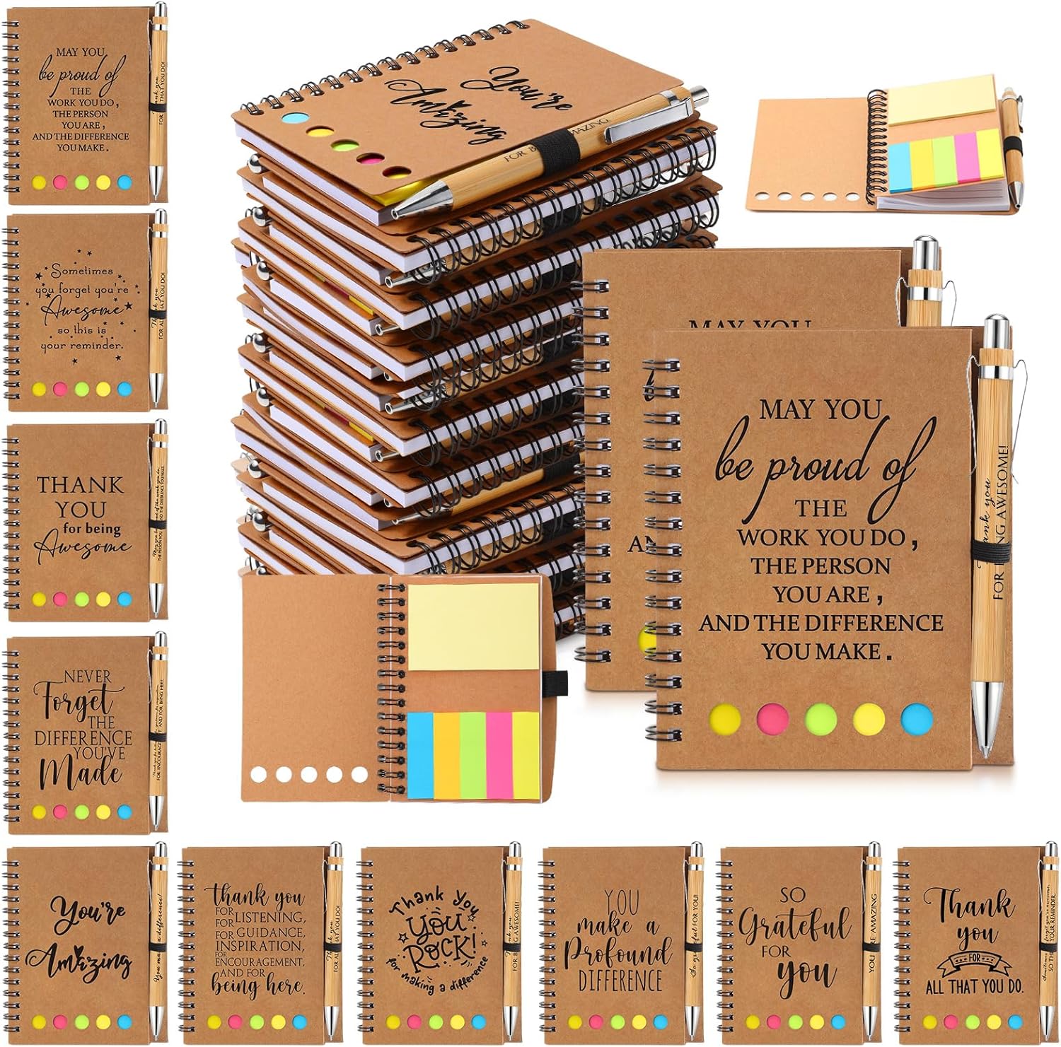 Inspirational Employee Appreciation Gifts with Notebooks and Pens