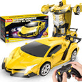 Transform Remote Control Car Toy for Kids 4-8 - One-Button Robot