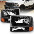 AmeriLite 1999-2004 Ford Super Duty Replacement Headlights - Factory