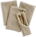 Pure Linen Napkins Set of 4 20 x 20 in Vintage Khaki - Fall Table