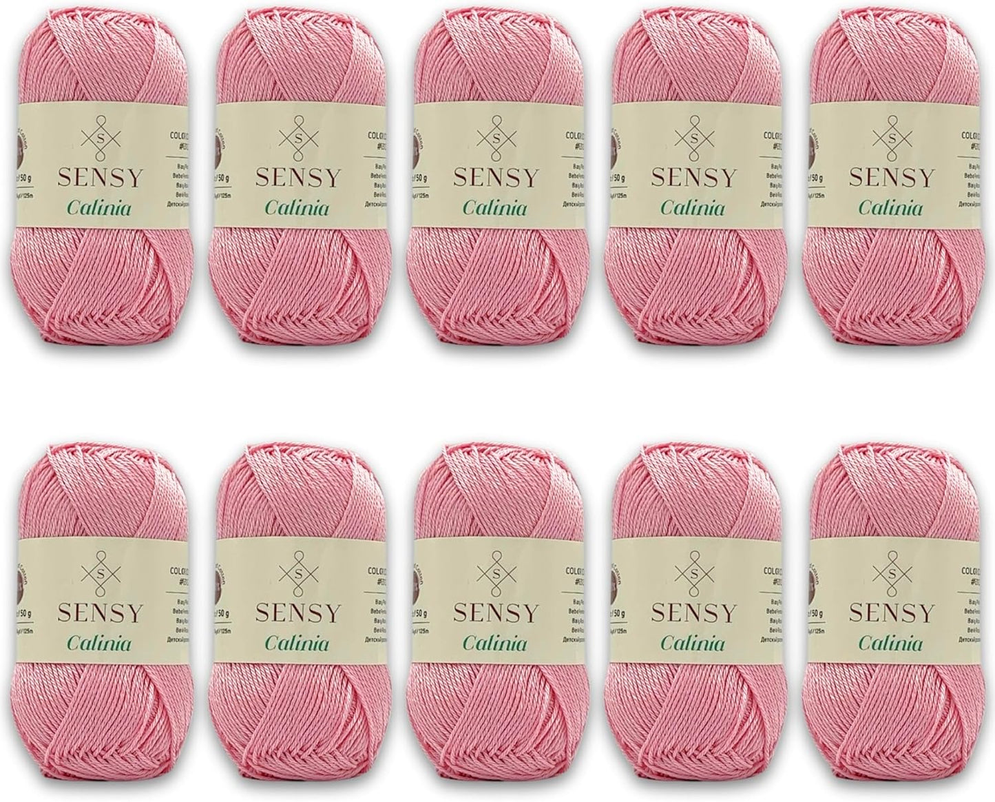 10 Skeins of Sensy Calinia Yarn for Amigurumi Projects