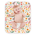 Diaper Changing Pads for Baby Flower Change Mat - Portable Waterproof