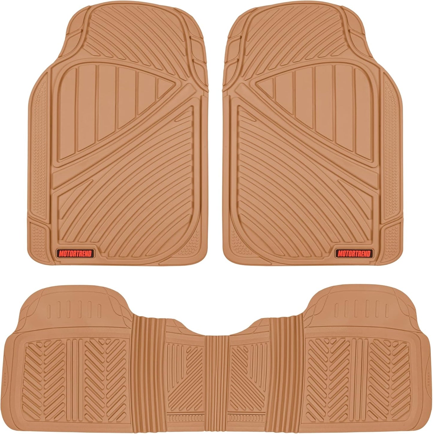 Motor Trend FlexTough Performance All Weather Rubber Floor Mats
