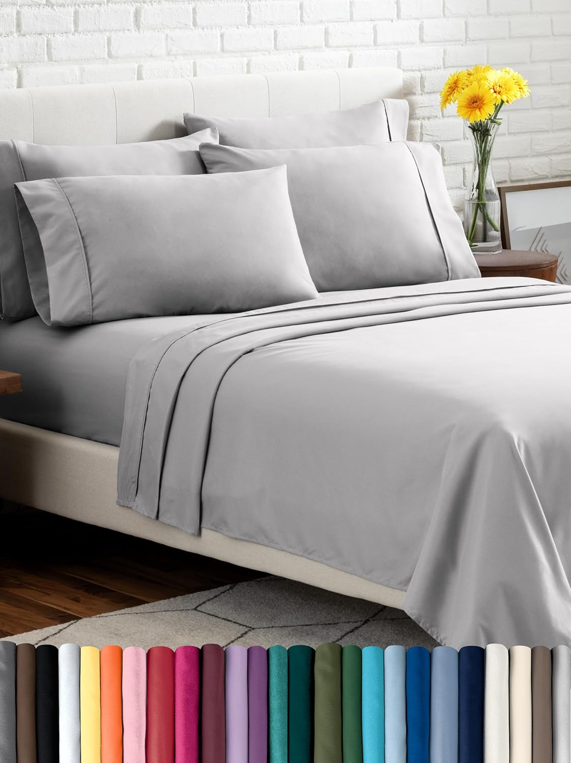 Bare Home Hotel Luxury Split King Sheet Set for Ultimate Comfort