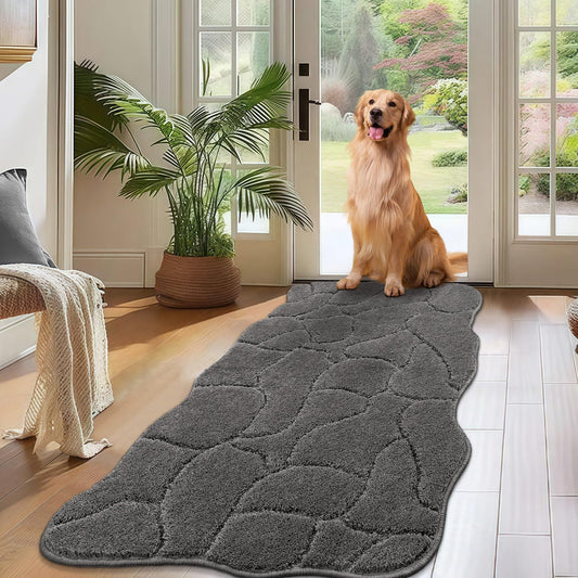 Large Dog Door Mat for Muddy Paws - Absorbent and Non-Slip
