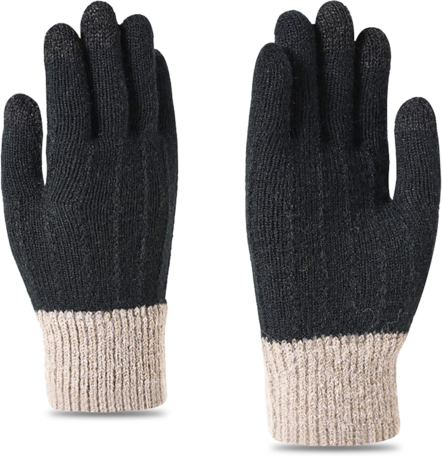 Elastic Touchscreen Knit Gloves by KorhLeoh