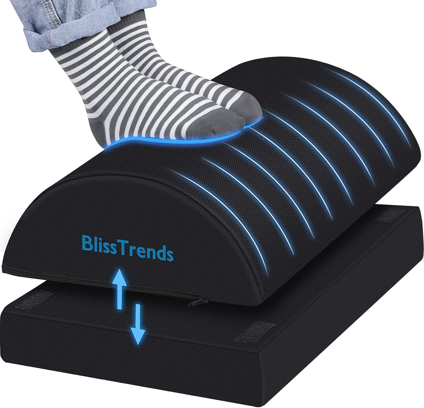BlissTrends Adjustable Foot Rest - Pain Relief Power