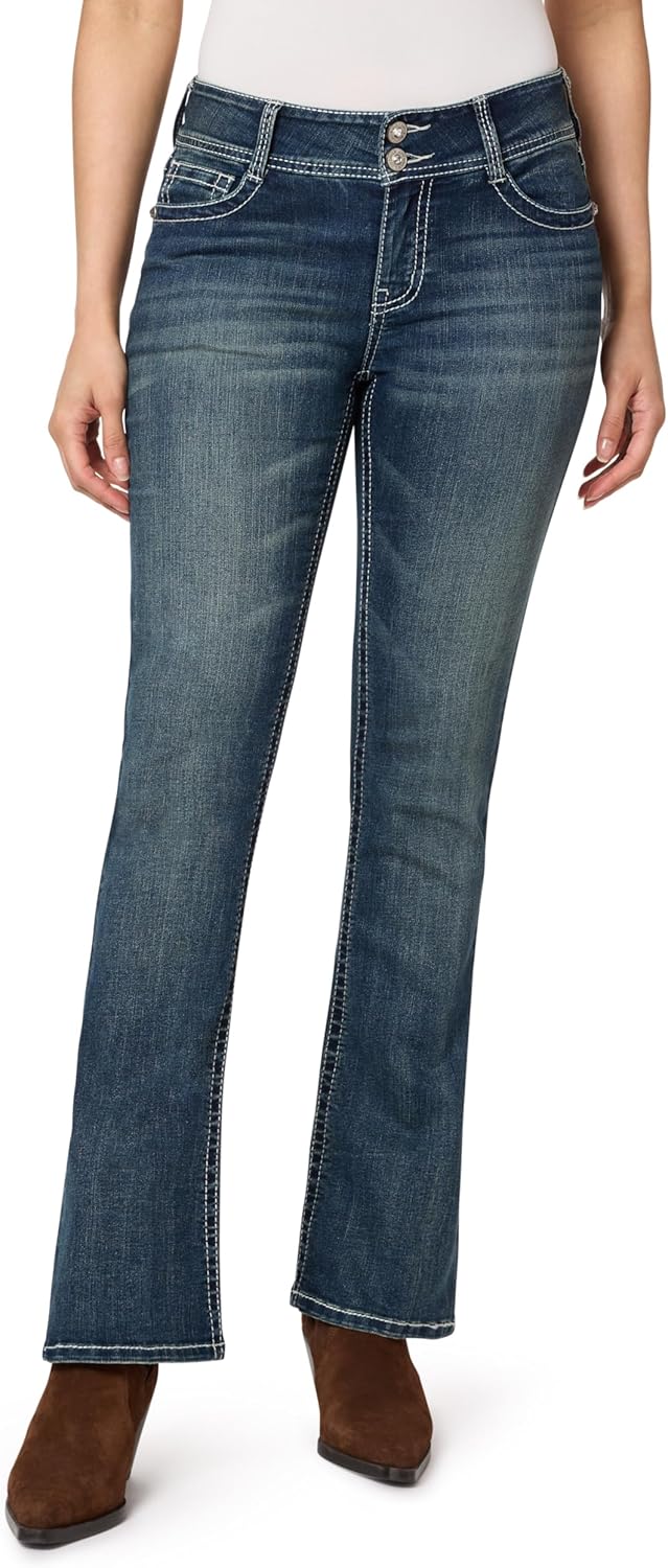 WallFlower Women's Luscious Curvy Bootcut Mid-Rise Jeans Review