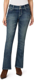 WallFlower Women's Luscious Curvy Bootcut Mid-Rise Jeans - Curvy Fit