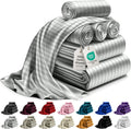 Satin Bed Sheets 6 Piece Queen Set - Silky, Wrinkle-Free Comfort