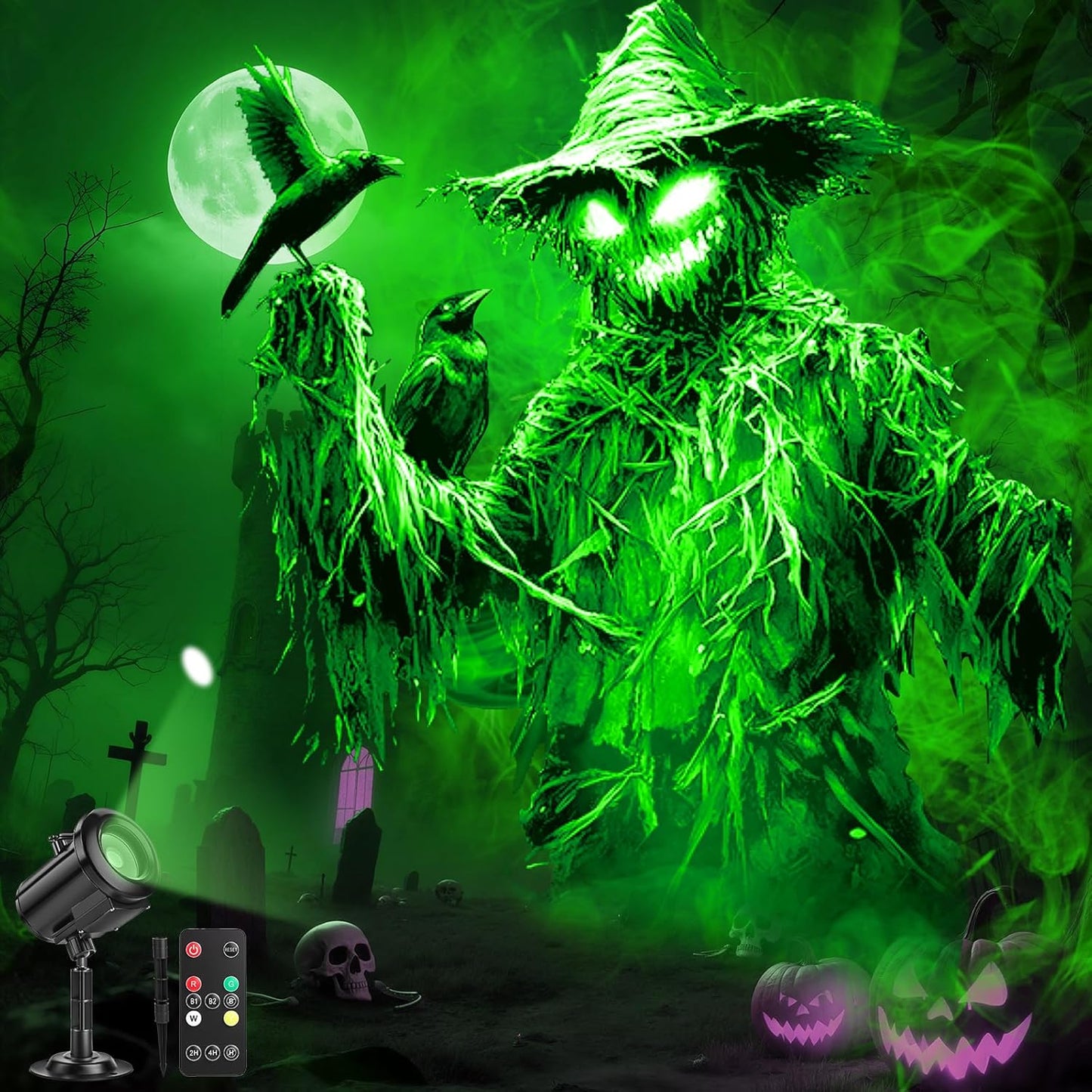 12 in 1 Halloween Christmas Projector Light for Outdoor Fun