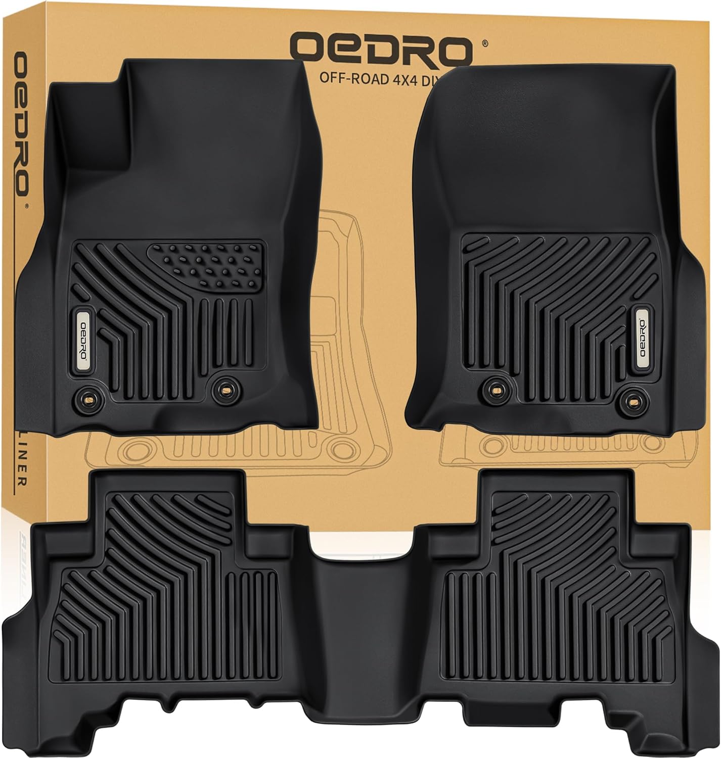 OEDRO All-Weather Floor Mats for Toyota 4Runner and Lexus GX460