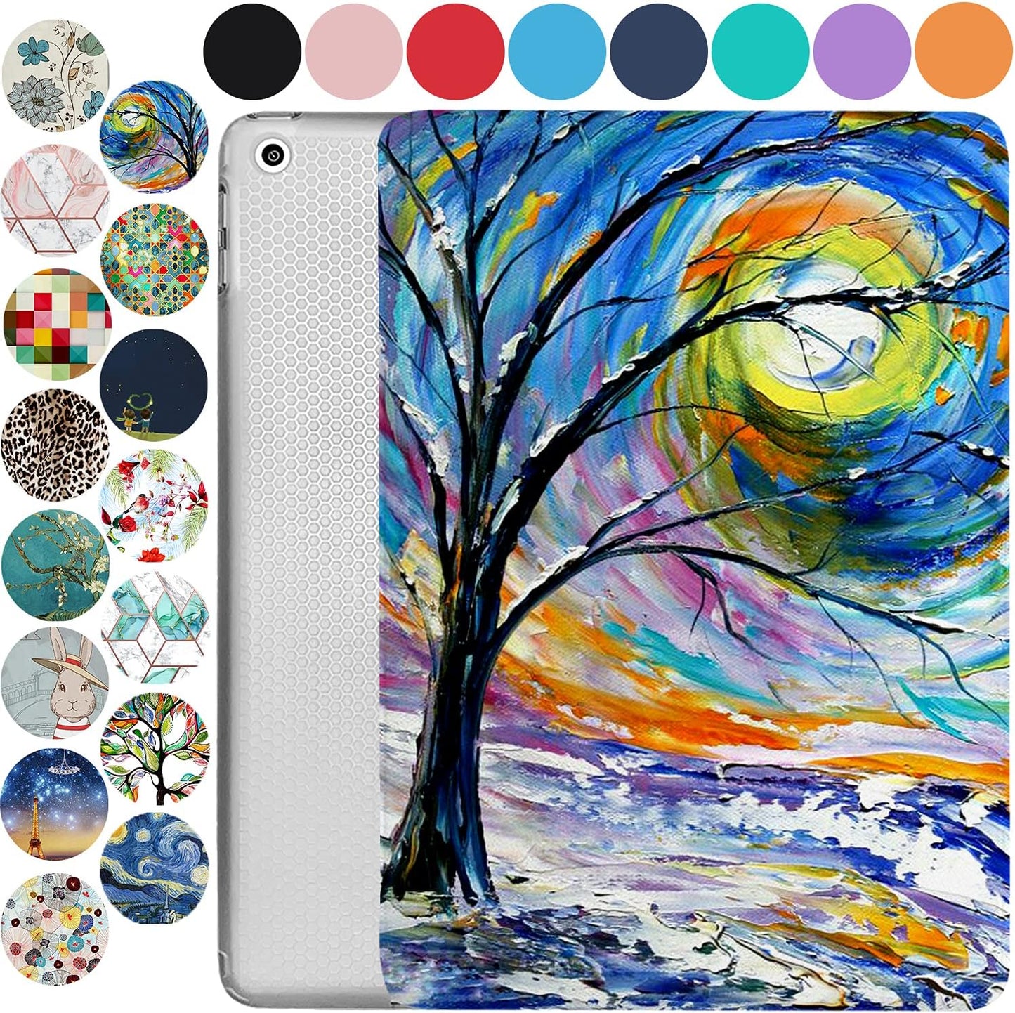 iPad mini 8.3 Inch 6th Gen Trifold Slim Adjustable Stand Case