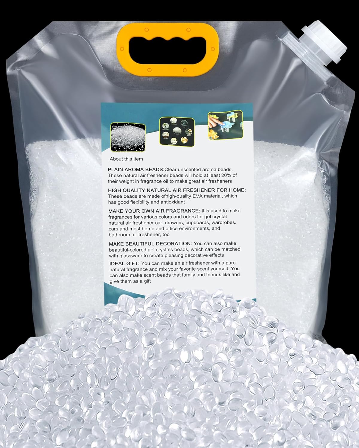 5LB Unscented Aroma Beads for DIY Freshies and Crafts
