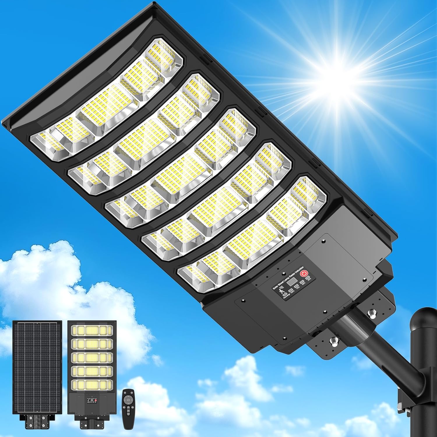 Solar Street Light Outdoor Waterproof with Motion Sensor Features